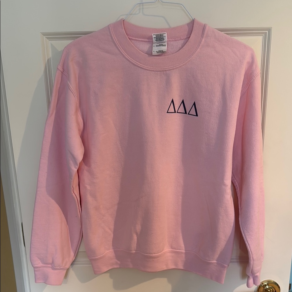 Tri Delta Pink Pullover